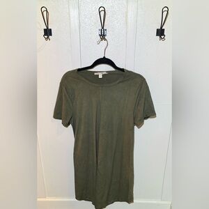 Miami Women’s Casual Olive Green Short Sleeve T-Shirt Dress Size Large